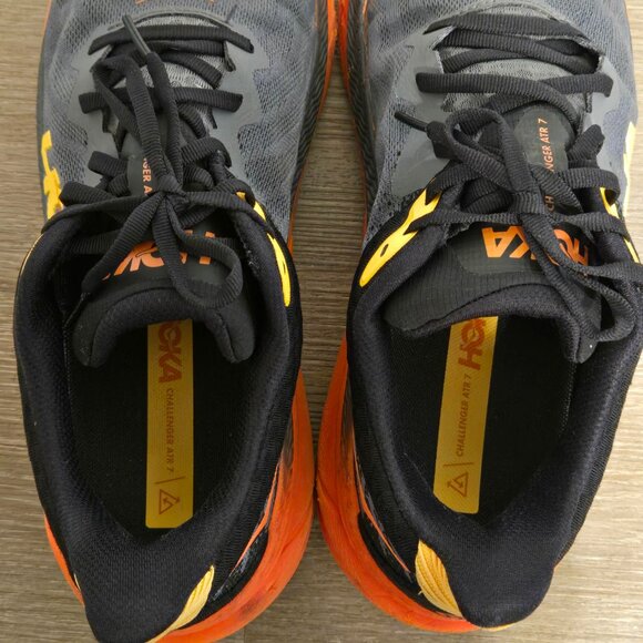 Hoka Challenger ATR 7 Men's Size 11 D Running Shoes Castlerock Flame Sneakers - Picture 8 of 10